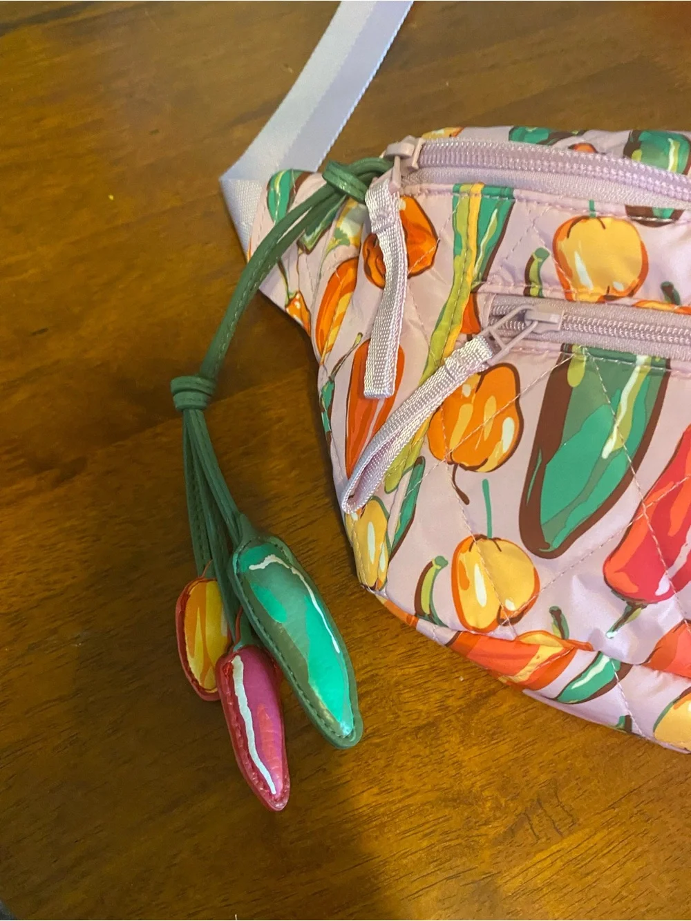 Vera Bradley Lilac Pepper-Print Crossbody Waist Bag